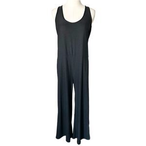 Beyond Yoga Black Sleeveless Wide-Leg Jumpsuit